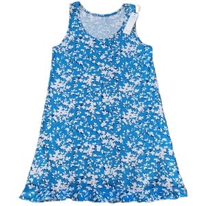 🌟 NWT DRAPER JAMES Blue Floral Dress Lightweight Faric Soft Women's Size S/M